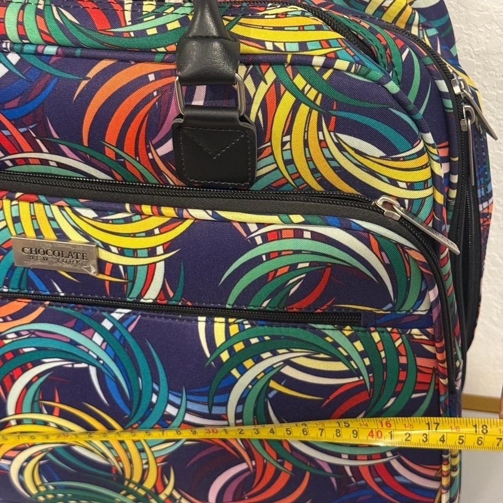 Chocolat‎ New York Blu Colorful Swirl Laptop Bag